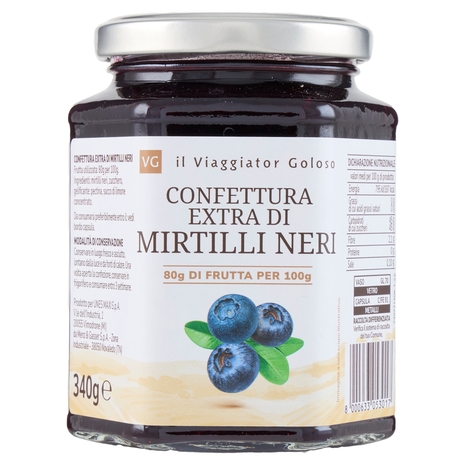Confettura Extra di Mirtilli Neri Il Viaggiator Goloso