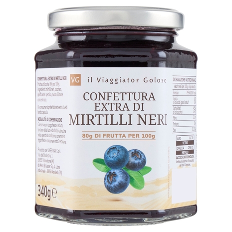 Confettura Extra di Mirtilli Neri Il Viaggiator Goloso