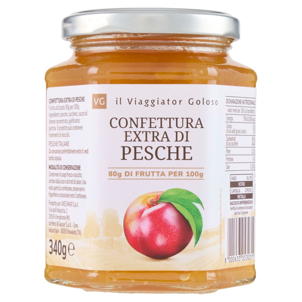 Confettura Extra di Pesche Il Viaggiator Goloso
