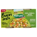 Valfrutta Buon mix Ceci, Piselli, Mais con Carote 2 x 140 g