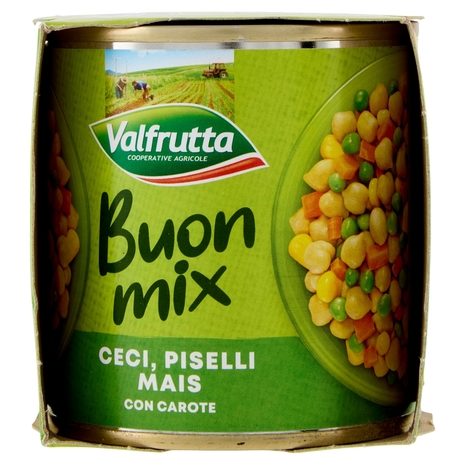 Valfrutta Buon mix Ceci, Piselli, Mais con Carote 2 x 140 g