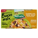 Valfrutta Buon mix Cannellini, Soia, Mais con Olive Nere 2 x 140 g