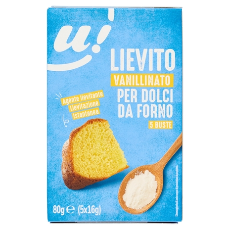 Lievito Vanillinato per Dolci da Forno 5 Buste U!