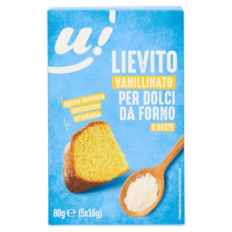 Lievito Vanillinato per Dolci da Forno 5 Buste U!