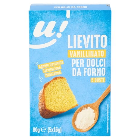 Lievito Vanillinato per Dolci da Forno 5 Buste U!