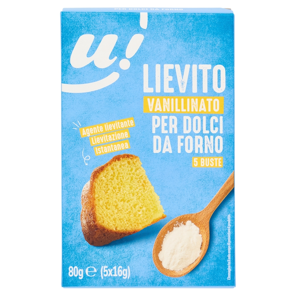 Lievito Vanillinato per Dolci da Forno 5 Buste U!