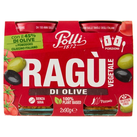 Polli Ragù Vegetale di Olive 2 x 90 g