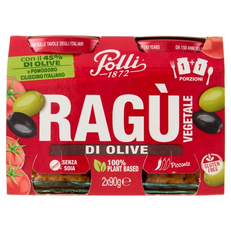 Polli Ragù Vegetale di Olive 2 x 90 g