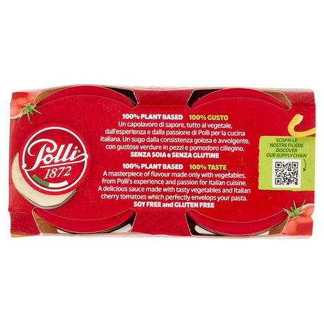 Polli Ragù Vegetale di Peperoni e Melanzane 2 x 90 g