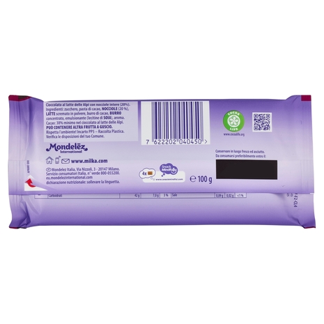 Milka Nocciolato Extra Cacao - 100g