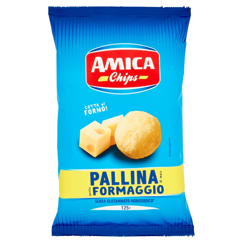 Amica Chips Pallina di mais gusto Formaggio 125 g