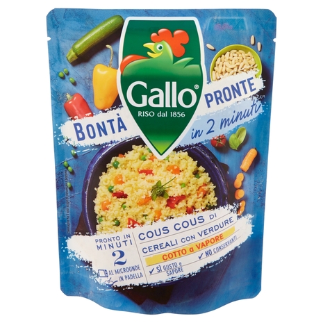 Gallo Bontà Pronte in 2 minuti Cous Cous di Cereali con Verdure 220 g