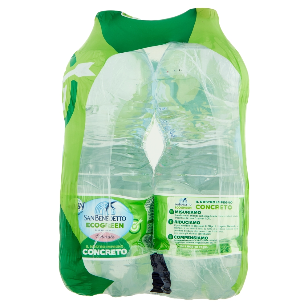 San Benedetto Acqua Naturale Benedicta Ecogreen Easy 6 x 1 L