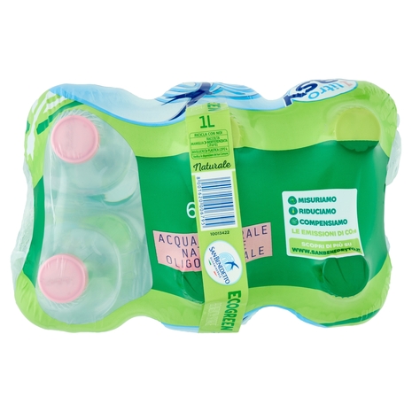 San Benedetto Acqua Naturale Benedicta Ecogreen Easy 6 x 1 L