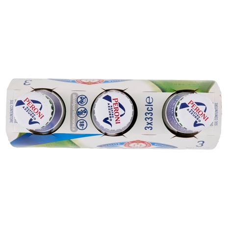 Peroni Nastro Azzurro Birra 3 x 33 cl