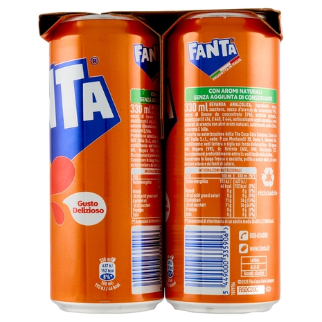 Fanta Orange Sleek 6 x 33 cl