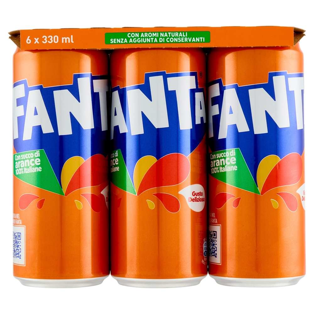 Fanta Orange Sleek 6 x 33 cl