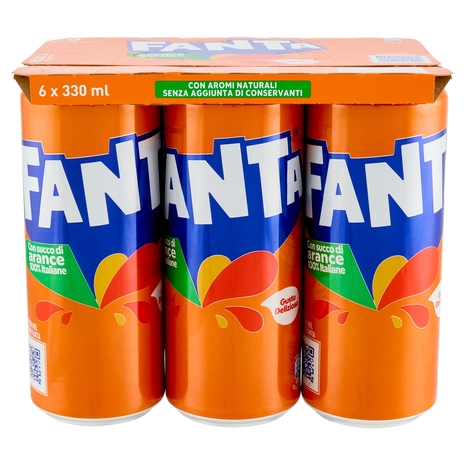 Fanta Orange Sleek 6 x 33 cl