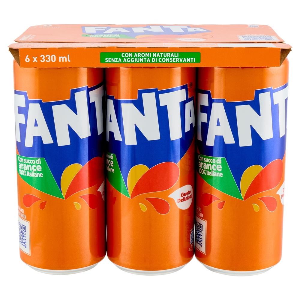 Fanta Orange Sleek 6 x 33 cl