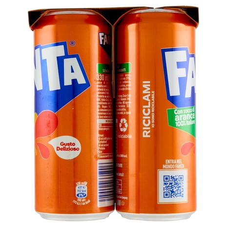 Fanta Orange Sleek 6 x 33 cl
