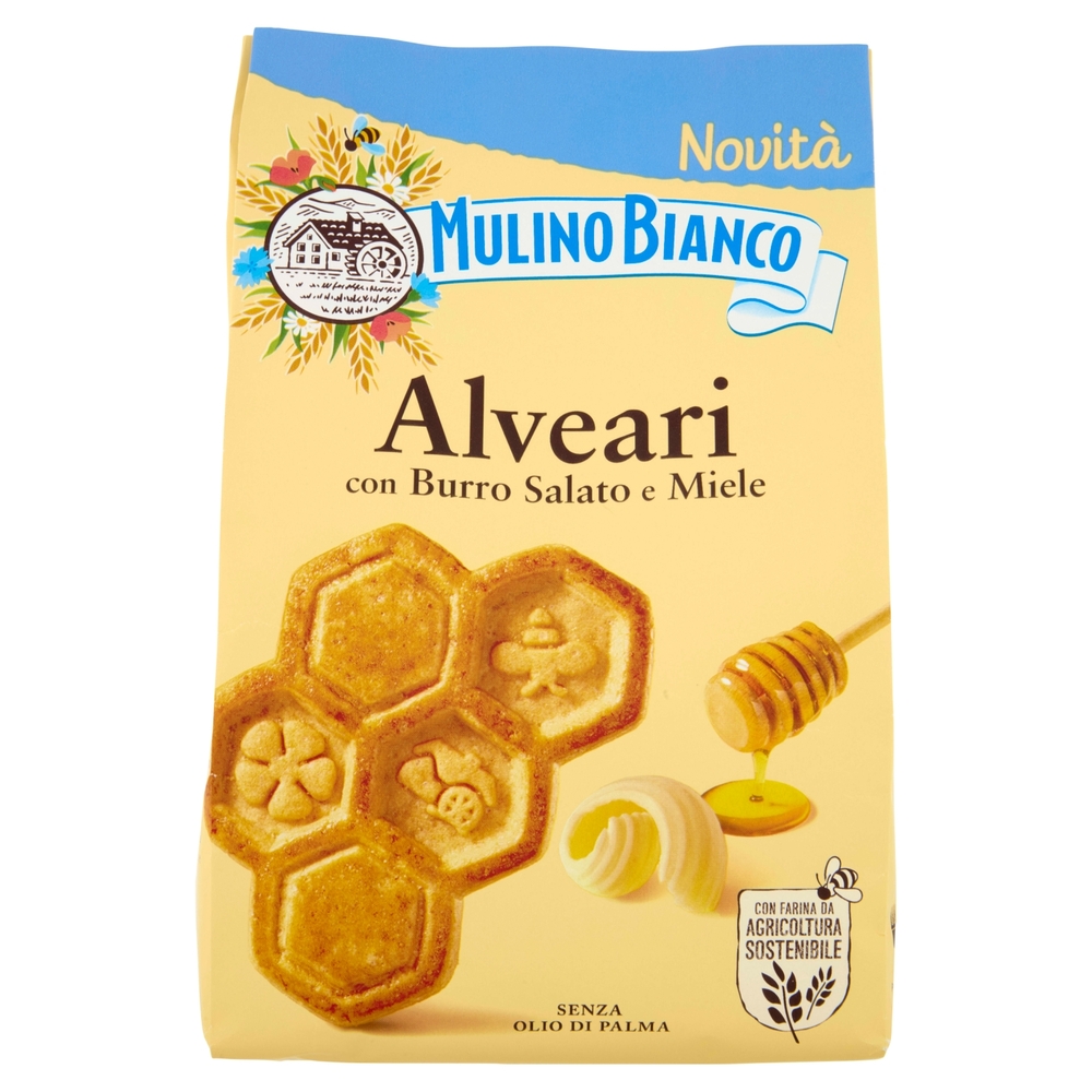 Mulino Bianco Alveari Biscotti con Burro Salato e Miele 300g