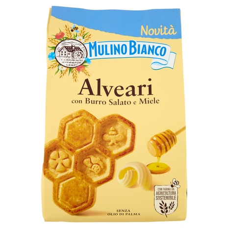 Mulino Bianco Alveari Biscotti con Burro Salato e Miele 300g