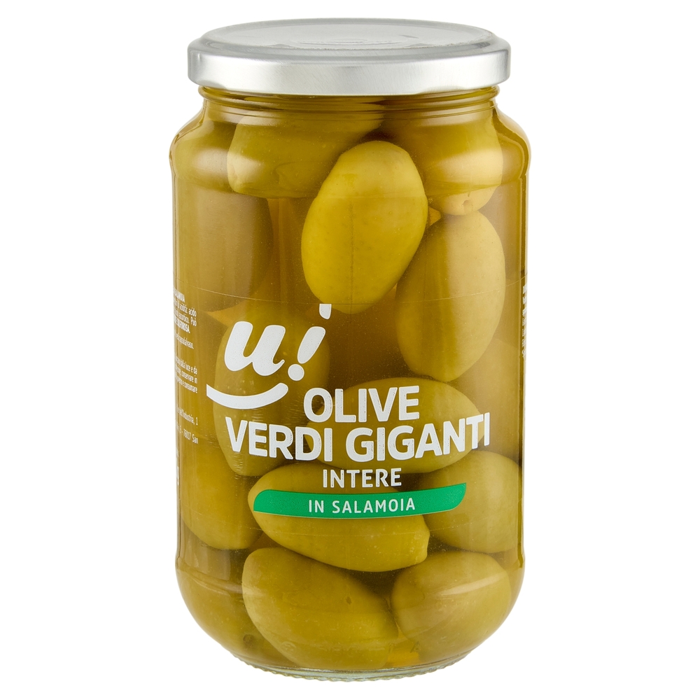 Olive Verdi Giganti Intere in Salamoia U!