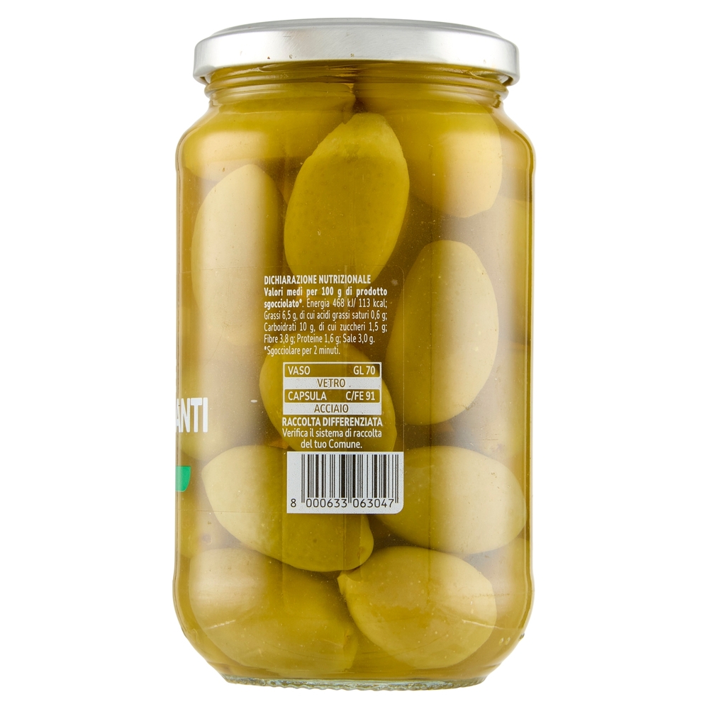 Olive Verdi Giganti Intere in Salamoia U!