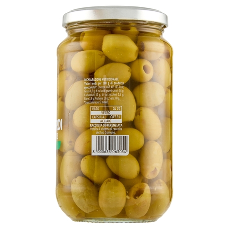 Olive Verdi Denocciolate in Salamoia U!