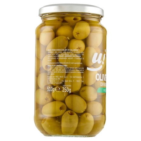 Olive Verdi Denocciolate in Salamoia U!