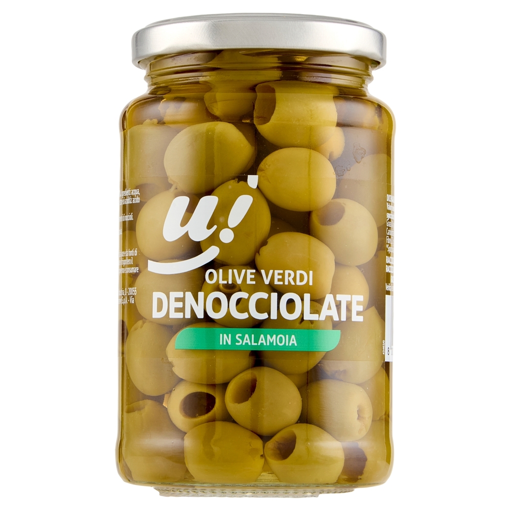 Olive Verdi Denocciolate in Salamoia U!