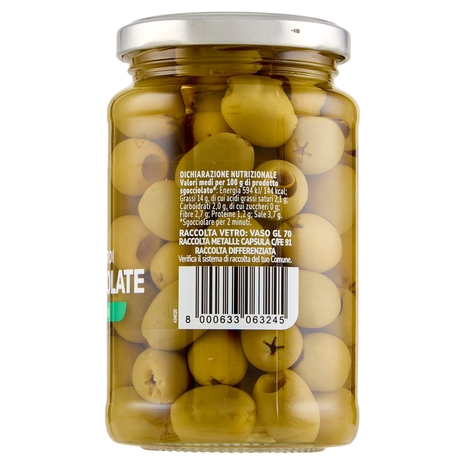 Olive Verdi Denocciolate in Salamoia U!