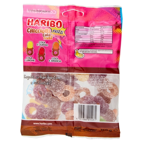 Haribo Ciucciotti Fr!zzi Cola & Frutta 160 g