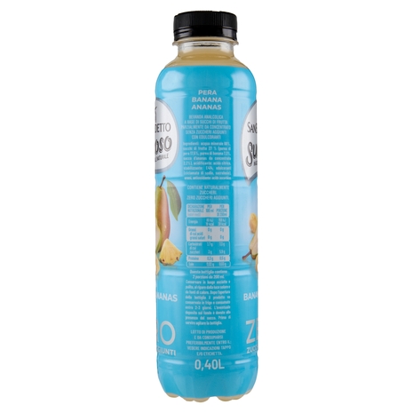 San Benedetto Succoso Zero Pera Banana Ananas 0,40 L