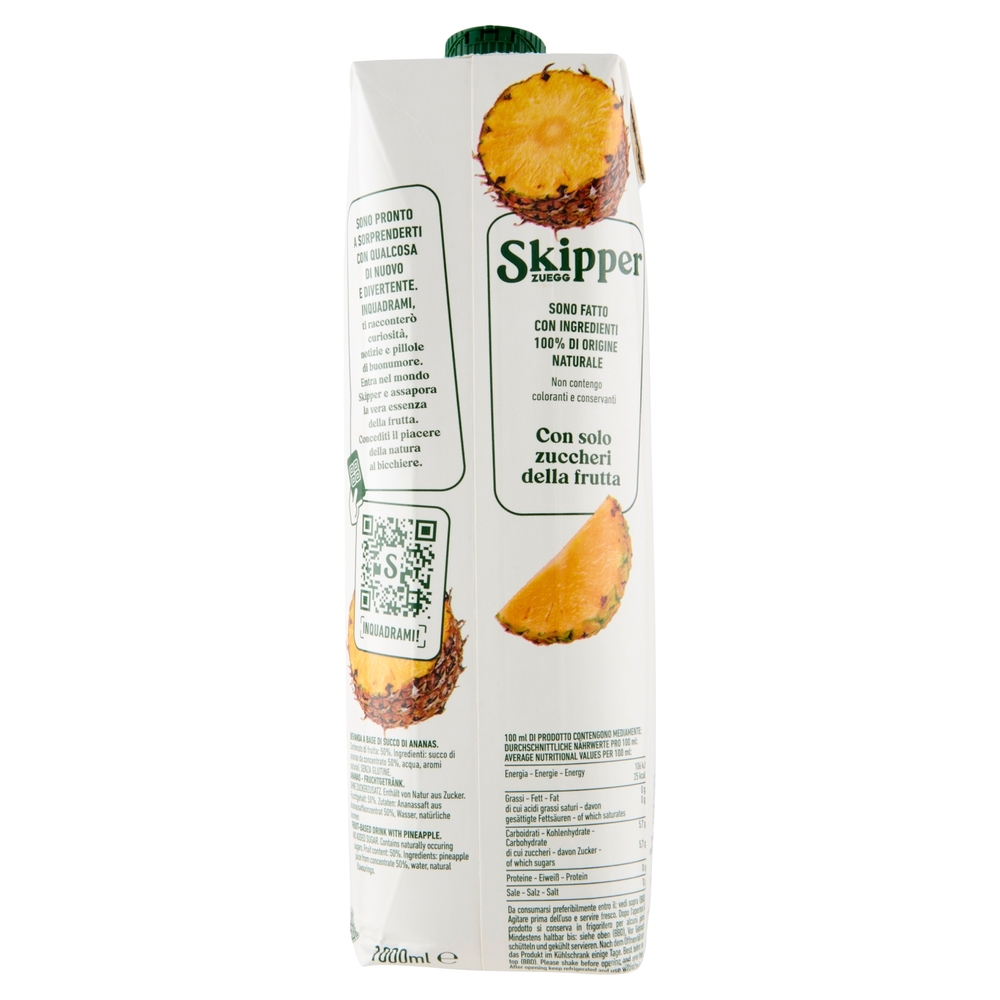 Zuegg Skipper Ananas Senza zuccheri aggiunti 1000 ml