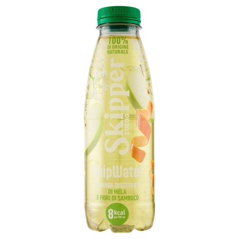 Zuegg Skipper SkipWater Bevanda Dissetante di Mela e Fiori di Sambuco 500 ml