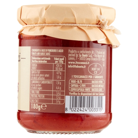 i toscanacci Sugo all'Aglione della Valdichiana 180 g