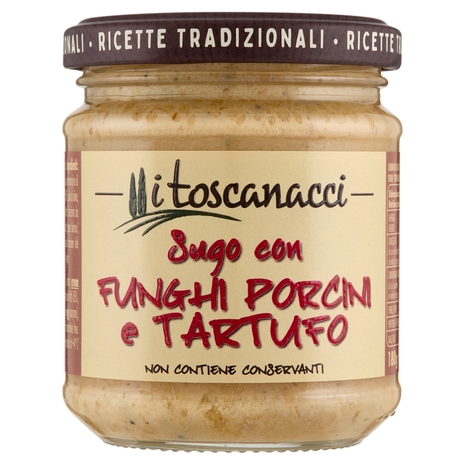 i toscanacci Sugo con Funghi Porcini e Tartufo 180 g