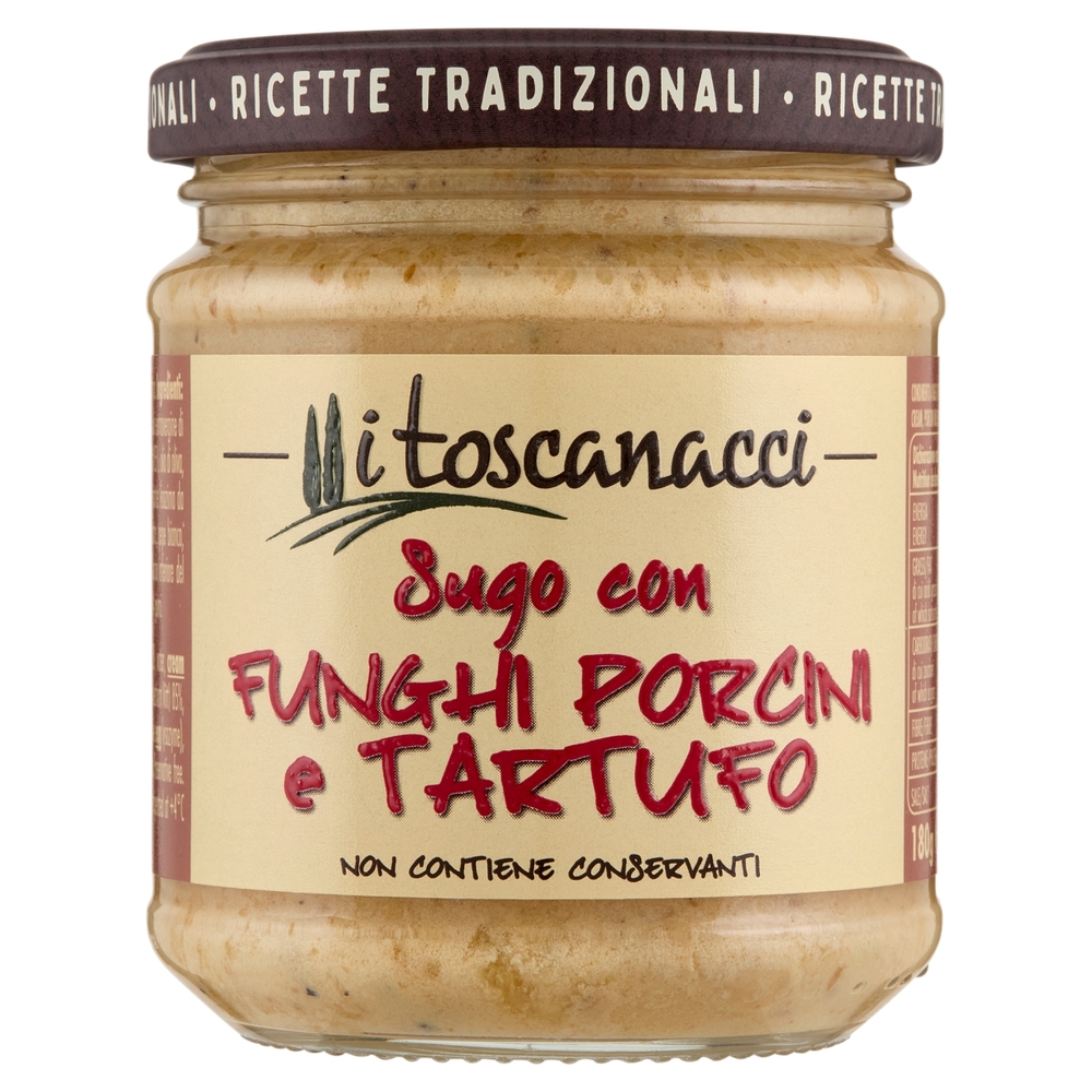 i toscanacci Sugo con Funghi Porcini e Tartufo 180 g