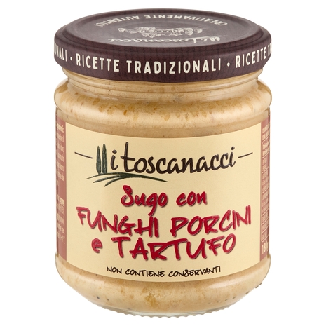 i toscanacci Sugo con Funghi Porcini e Tartufo 180 g