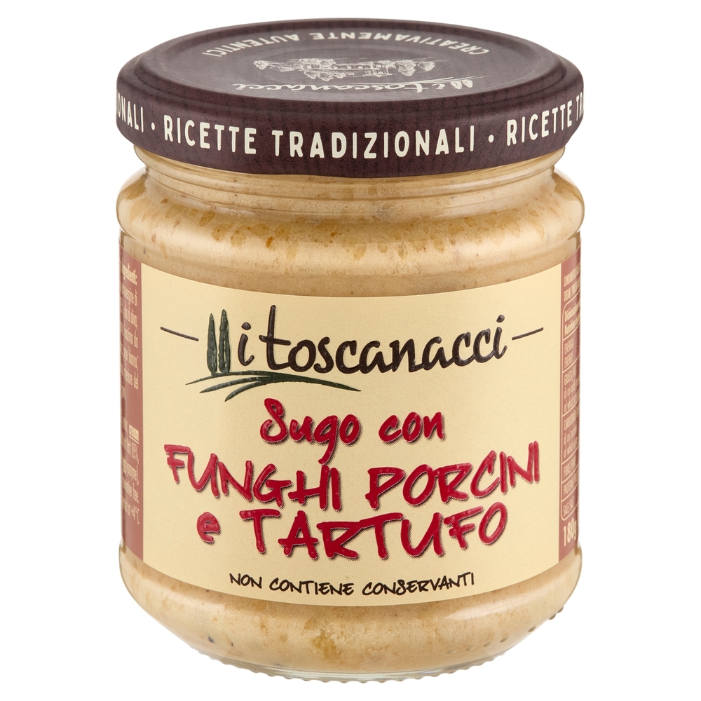 i toscanacci Sugo con Funghi Porcini e Tartufo 180 g