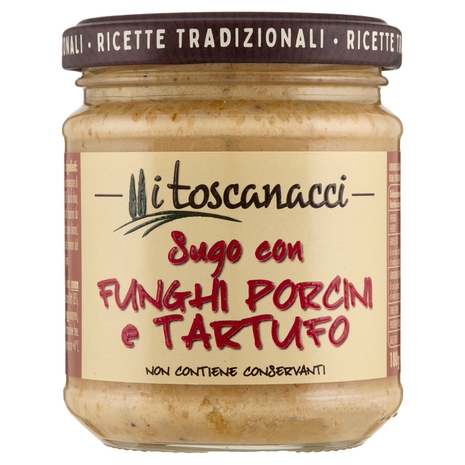 i toscanacci Sugo con Funghi Porcini e Tartufo 180 g