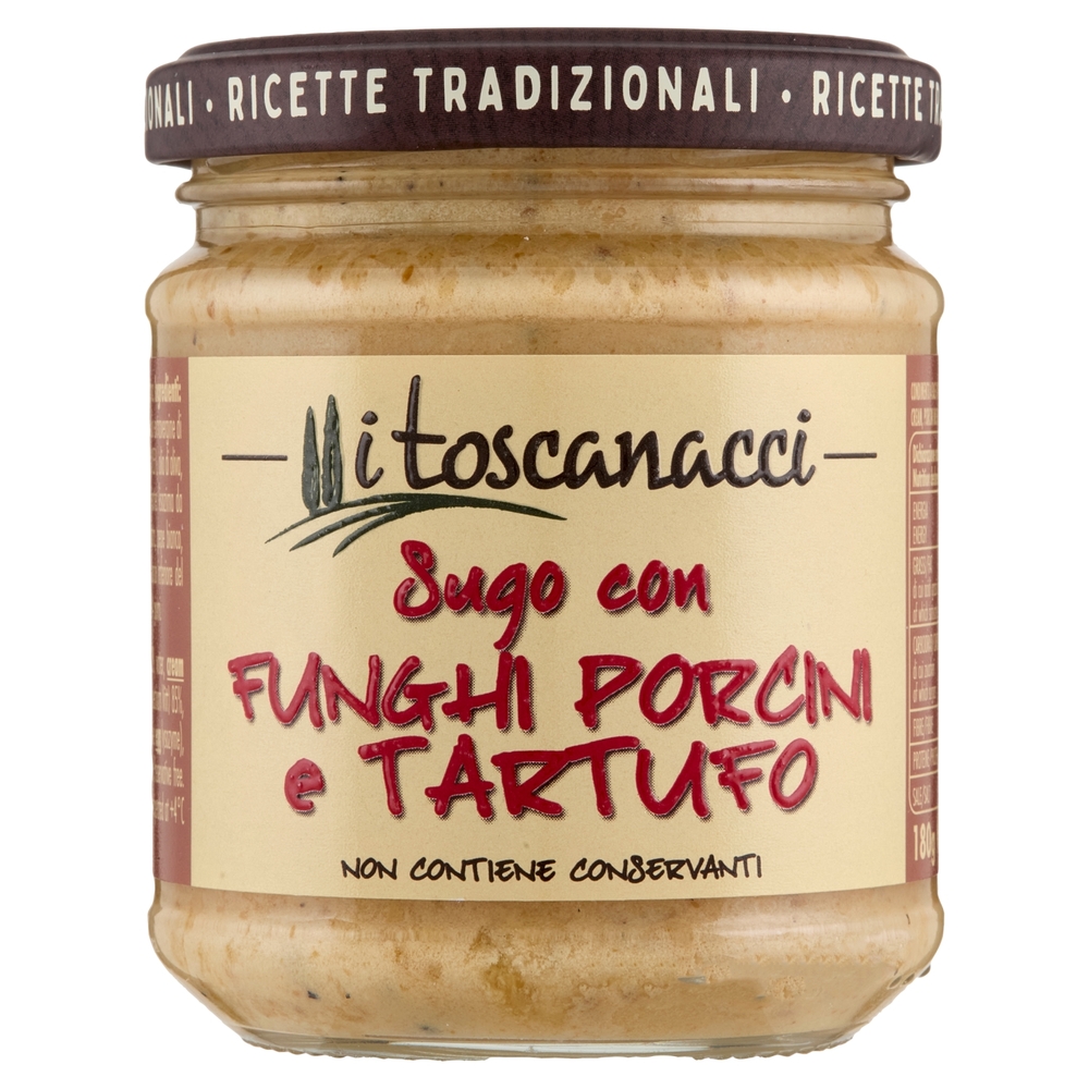 i toscanacci Sugo con Funghi Porcini e Tartufo 180 g