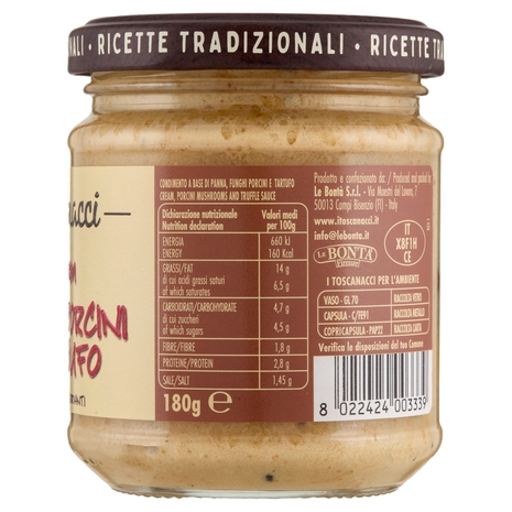i toscanacci Sugo con Funghi Porcini e Tartufo 180 g