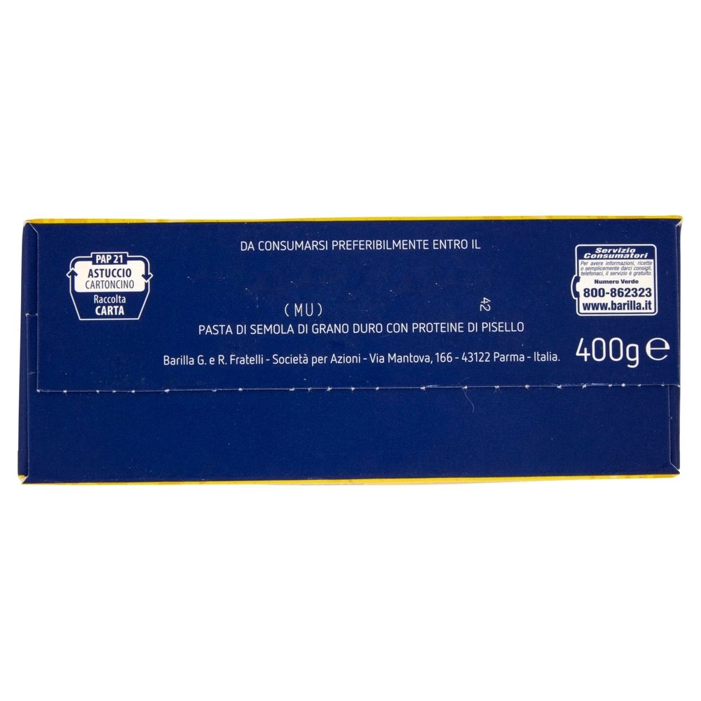 Barilla Protein+ Fusilli, Pasta Ricca di Proteine di Origine Vegetale, 400 g