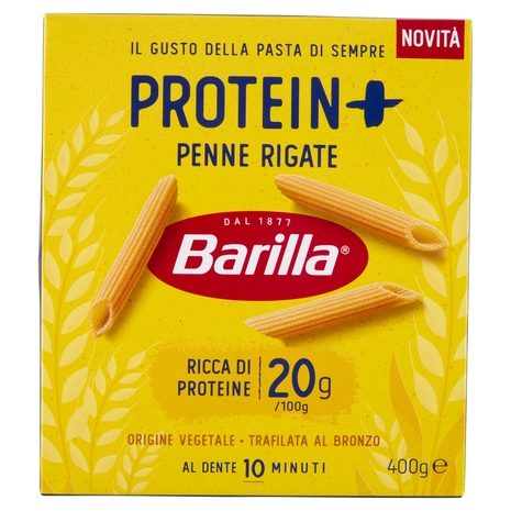 Barilla Protein+ Penne Rigate, Pasta Ricca di Proteine di Origine Vegetale, 400 g
