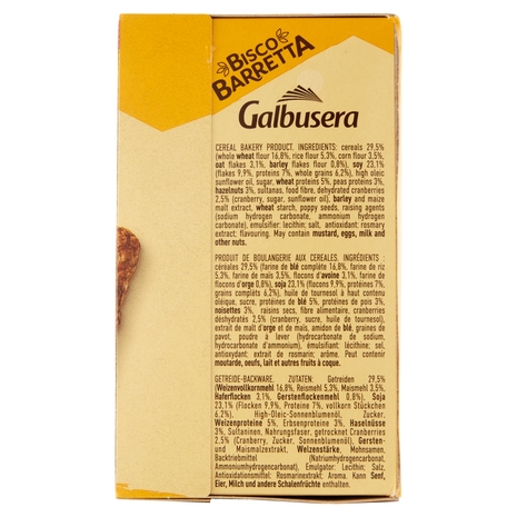 Galbusera BiscoBarretta ricca di proteine 5x36g