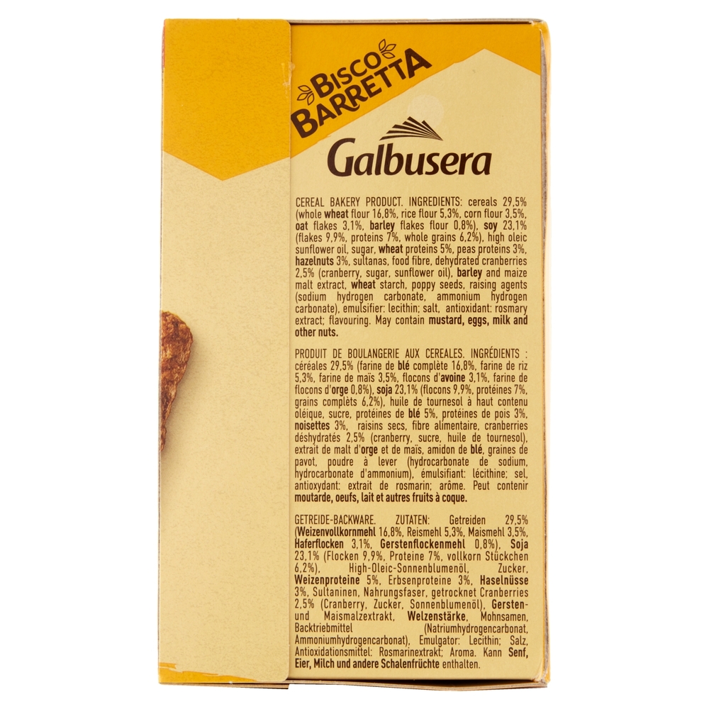 Galbusera BiscoBarretta ricca di proteine 5x36g
