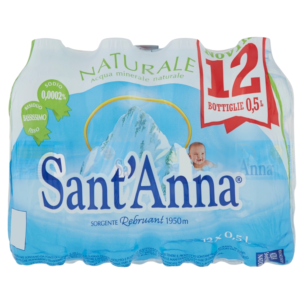 Sant'Anna Naturale Sorgente Rebruant 12 x 0,5 L