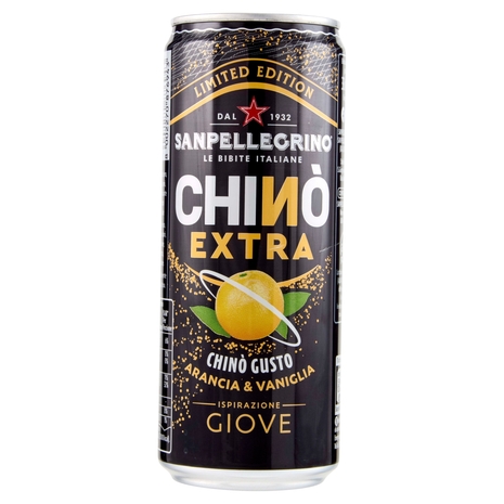 BIBITE SANPELLEGRINO, Bevanda Gassata, Chinò EXTRA, Lattina - 330ml